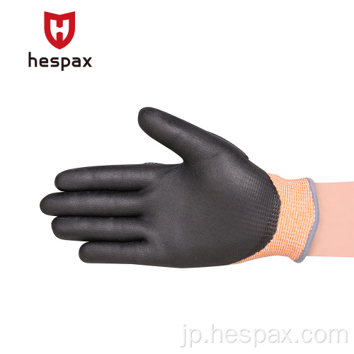 Hespax高品質のインパクトTPRニトリル安全手袋